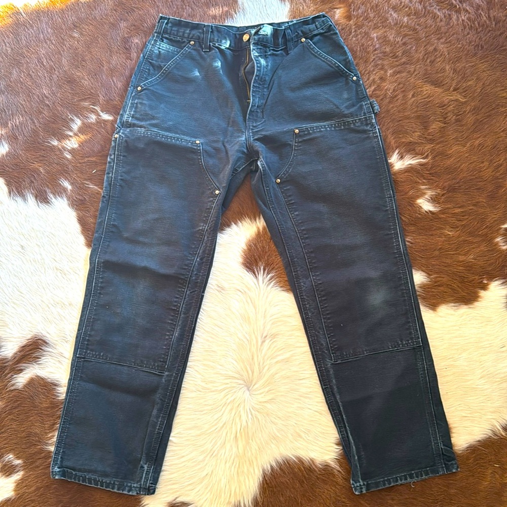 Carhartt dungaree fit double knee 34x30 black